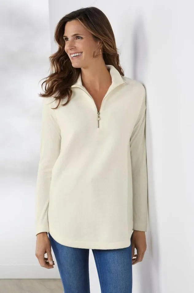 Women Adalyn Pullover Tunic Grey Blue Heather Soft Surroundings Tops Women Adalyn Pullover Tunic Grey Blue Heather Soft Surroundings Tops
