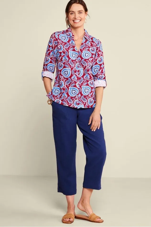 Women Addison Gauze Big Shirt Cynthera Floral Soft Surroundings Tops Women Addison Gauze Big Shirt Cynthera Floral Soft Surroundings Tops