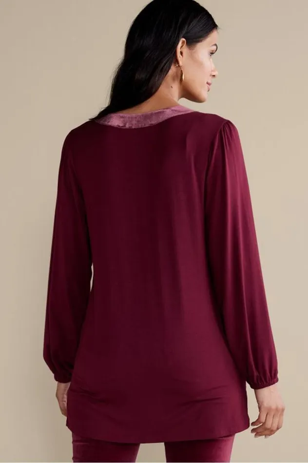 Women Adornment Top Cabernet Soft Surroundings Tops Women Adornment Top Cabernet Soft Surroundings Tops