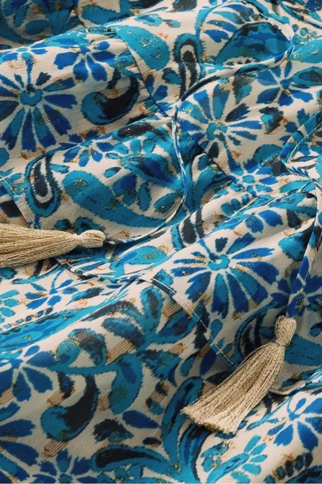 Women Aleyah Maxi Dress Paisley Ikat Overcast Soft Surroundings Dresses