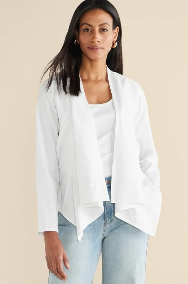 Women Alicante Linen Blend Topper Black Soft Surroundings Tops Women Alicante Linen Blend Topper Black Soft Surroundings Tops