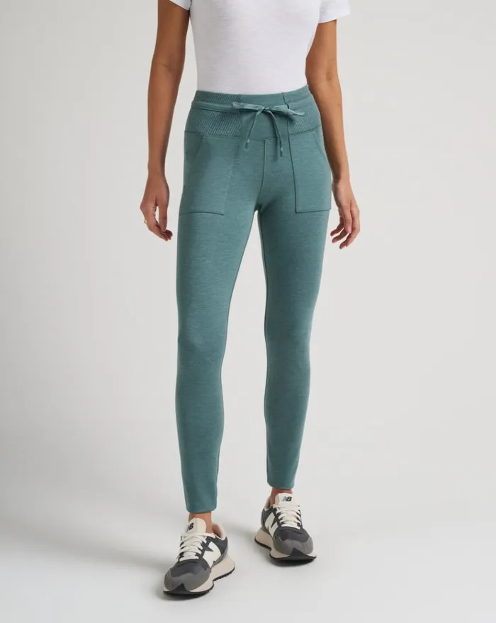 Women All Bottoms TravisMathew BEYOND THE COAST PONTE PANT Heather North Atlantic Women All Bottoms TravisMathew BEYOND THE COAST PONTE PANT Heather North Atlantic