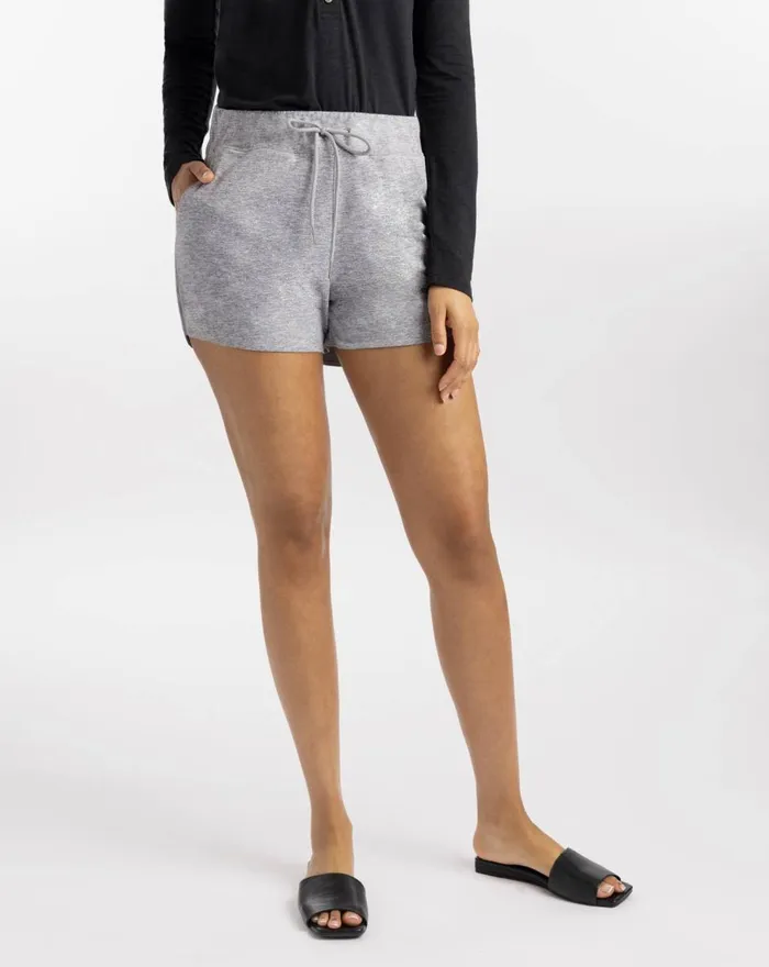Women All Bottoms TravisMathew CAPITOLA SHORT Heather Medium Grey