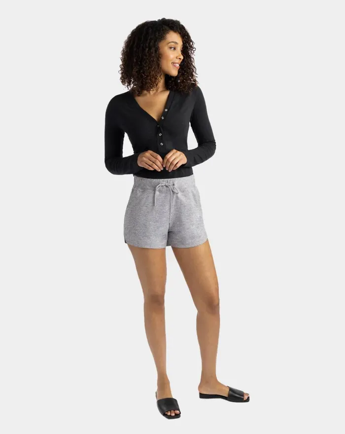 Women All Bottoms TravisMathew CAPITOLA SHORT Heather Medium Grey