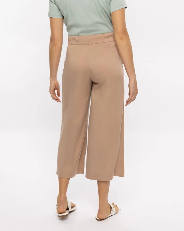Women All Bottoms TravisMathew CAPRI TIE FRONT PANT Heather Natural
