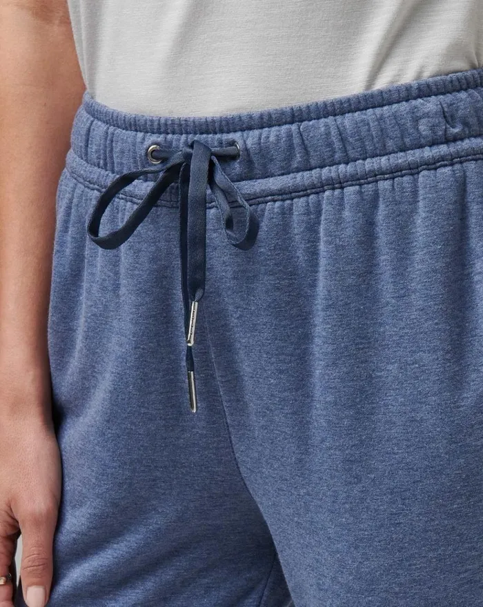 Women All Bottoms TravisMathew CLOUD FLEECE JOGGER Heather Navy