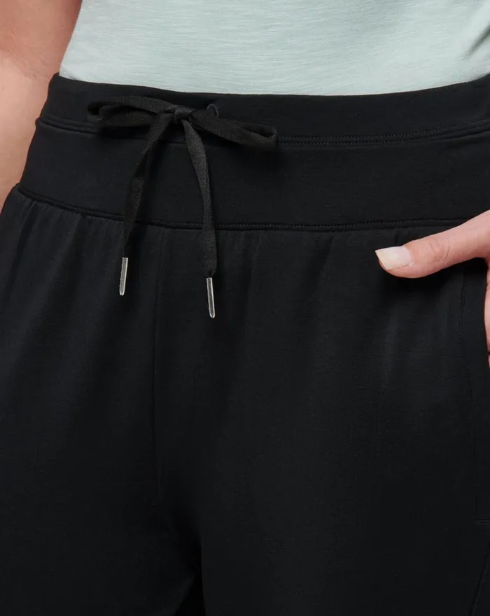 Women All Bottoms TravisMathew CLOUD TERRY TIE JOGGER Black