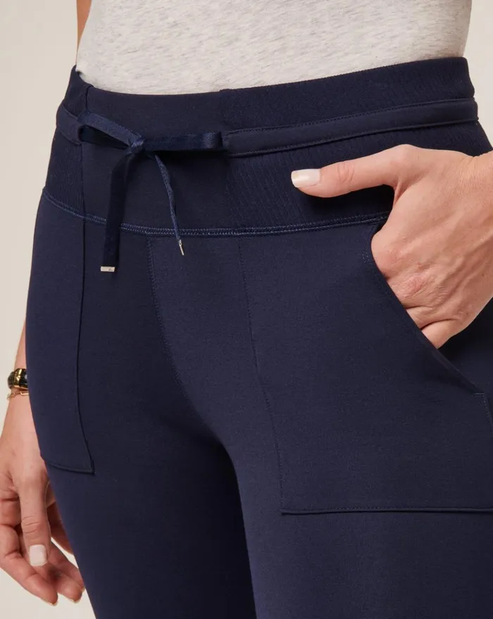 Women All Bottoms TravisMathew FRIDAY PONTE POCKET LEGGING Navy