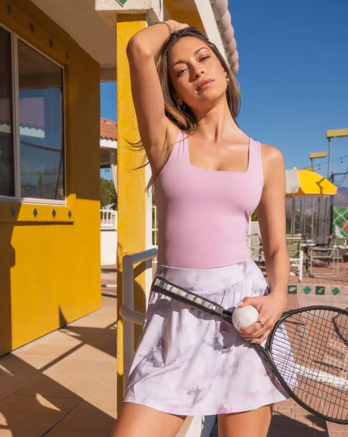 Women All Bottoms TravisMathew SAPPHIRE SUNRISE SKORT Light Grey