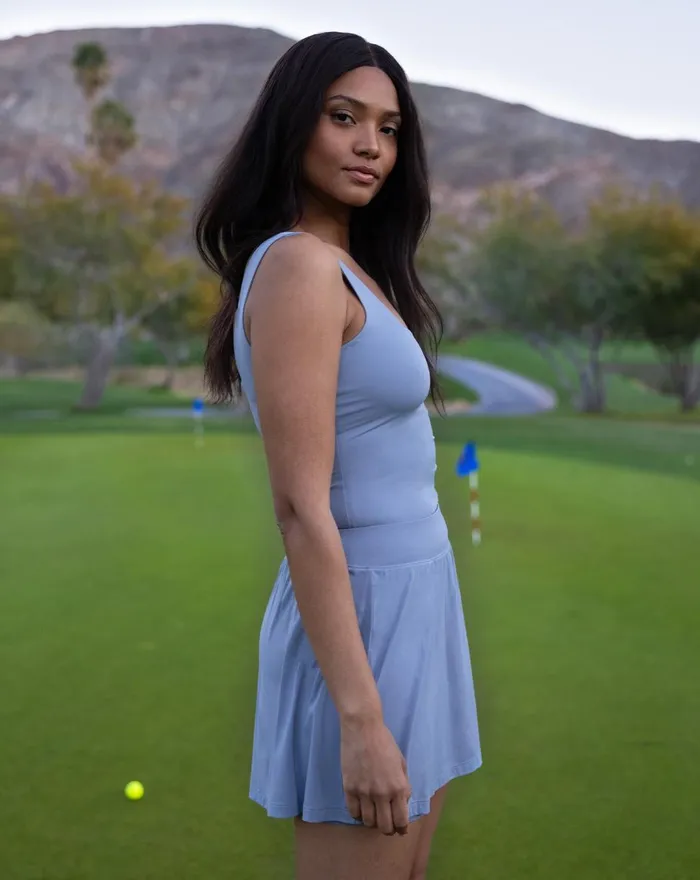 Women All Bottoms TravisMathew SAPPHIRE SUNRISE SKORT Tempest
