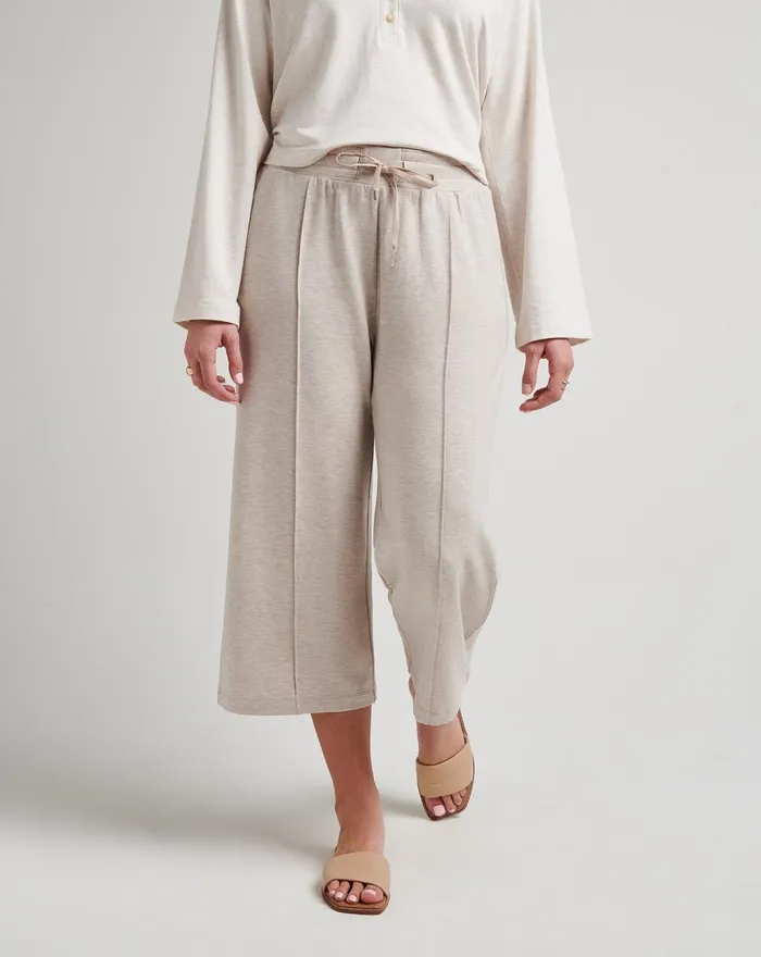 Women All Bottoms TravisMathew STUDIO CITY CLOUD FRENCH TERRY PANTS Heather Atmosphere