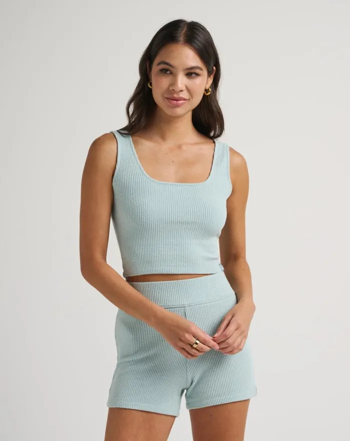 Women All Tops TravisMathew ADARE WIDE RIB TANK Mist