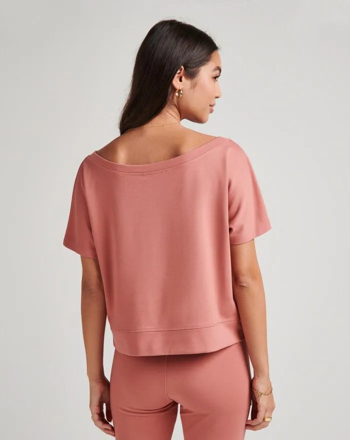 Women All Tops TravisMathew CLEOPATRA PONTE TOP Brick Dust