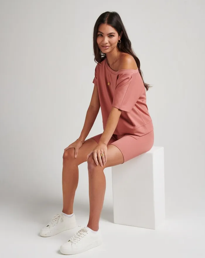 Women All Tops TravisMathew CLEOPATRA PONTE TOP Brick Dust