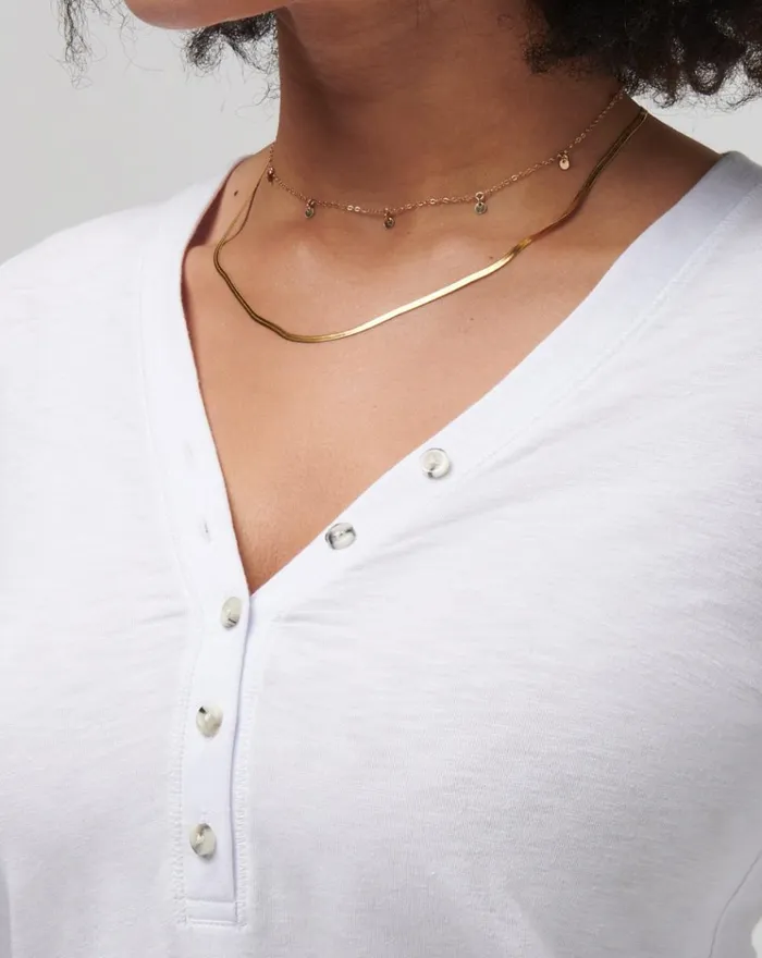 Women All Tops TravisMathew CLOUD JERSEY HENLEY White