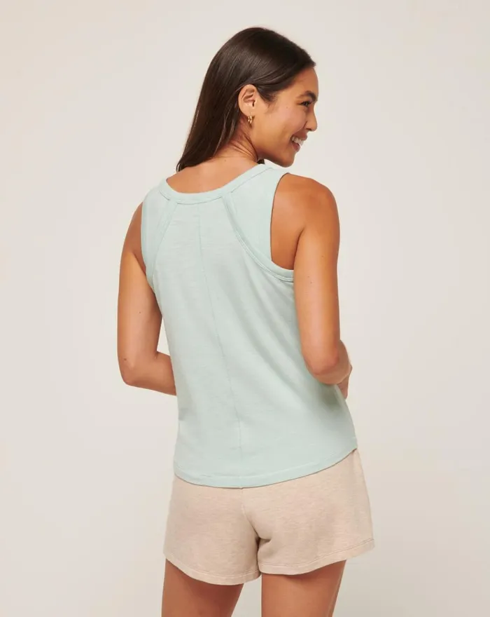 Women All Tops TravisMathew CLOUD JERSEY TANK Ether
