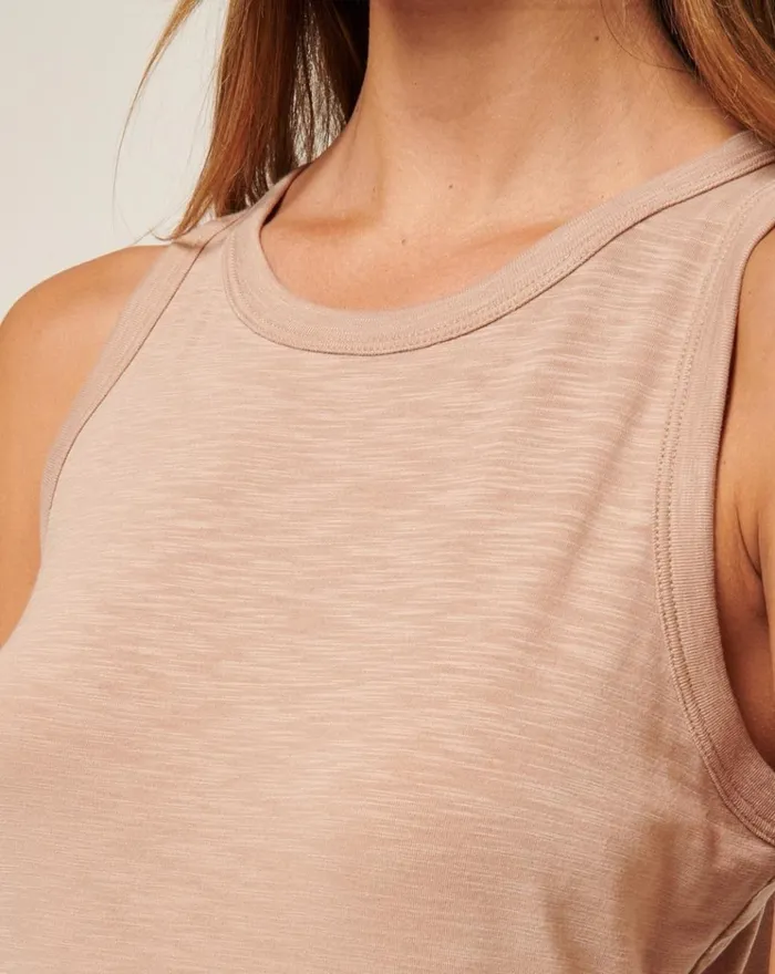 Women All Tops TravisMathew CLOUD JERSEY TANK Natural