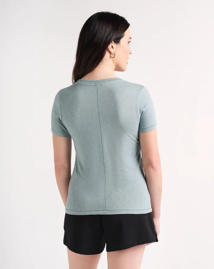 Women All Tops TravisMathew CLOUD JERSEY TEE Trooper