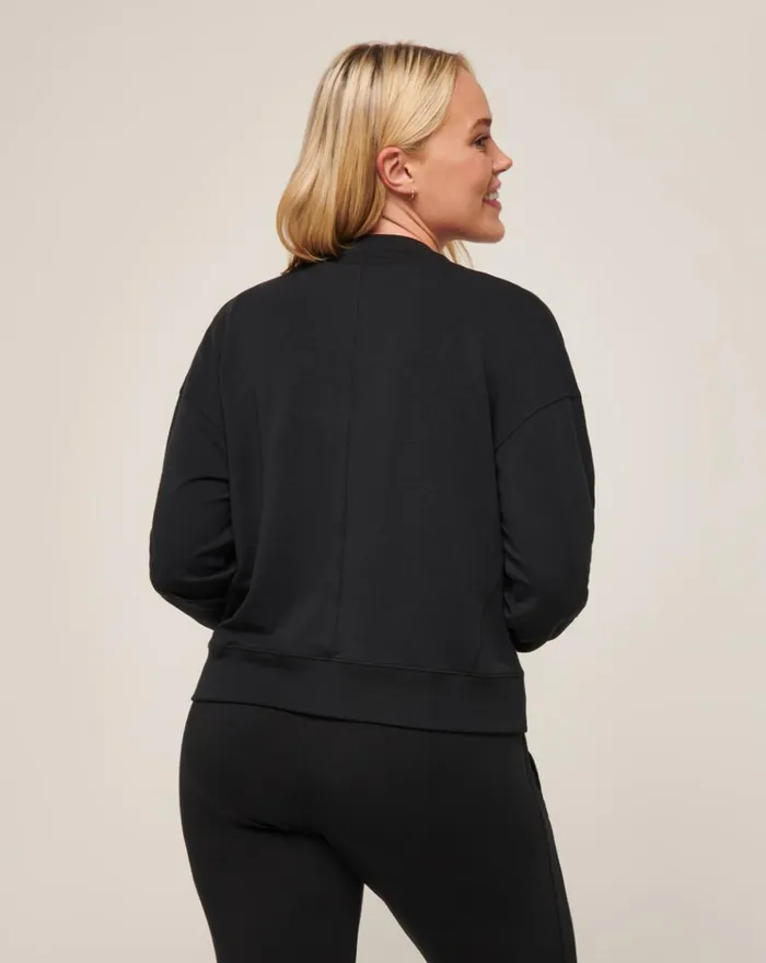 Women All Tops TravisMathew CLOUD TERRY CREW Black