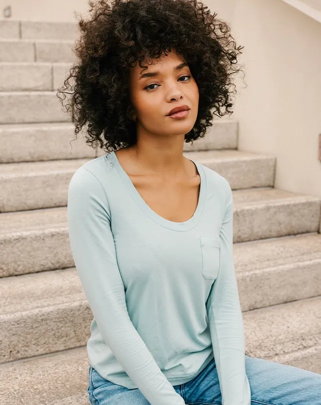 Women All Tops TravisMathew FISHER ISLAND TOP Mist