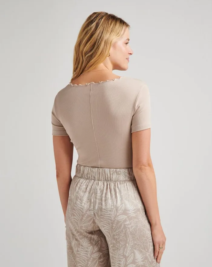 Women All Tops TravisMathew FIZZY DRINK CLOUD RIBBED TOP Atmosphere