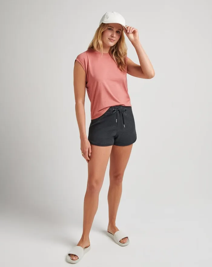 Women All Tops TravisMathew PERFECT WEATHER TOP Brick Dust