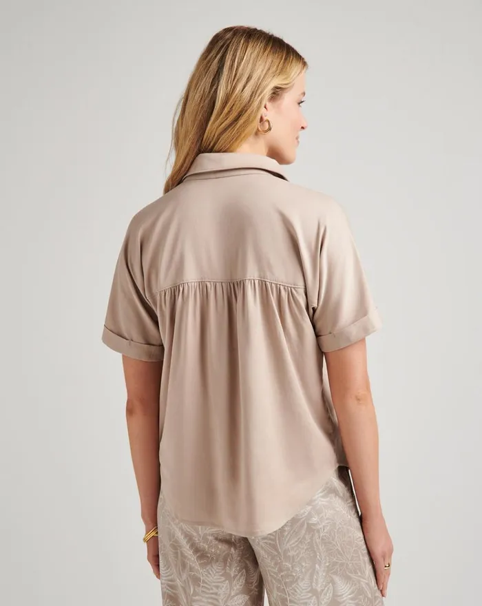 Women All Tops TravisMathew SEASIDE BLISS TIE FRONT TOP Atmosphere