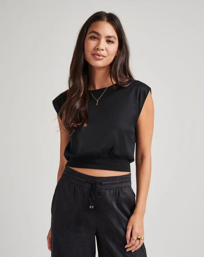 Women All Tops TravisMathew SHORELINE TOP Black