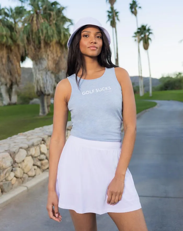 Women All Tops TravisMathew STRAWBERRY LEMONADE TANK Heather Tempest