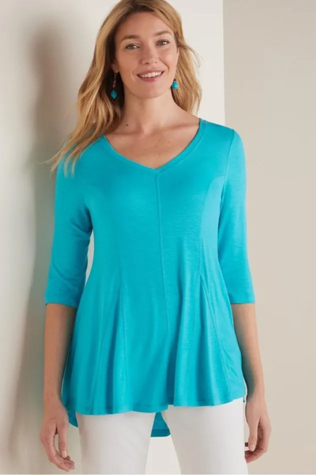 Women Amelia ALine Tunic White Soft Surroundings Tops Women Amelia ALine Tunic White Soft Surroundings Tops