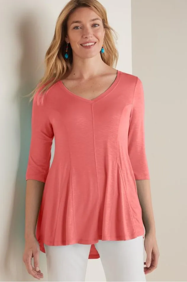 Women Amelia ALine Tunic White Soft Surroundings Tops Women Amelia ALine Tunic White Soft Surroundings Tops