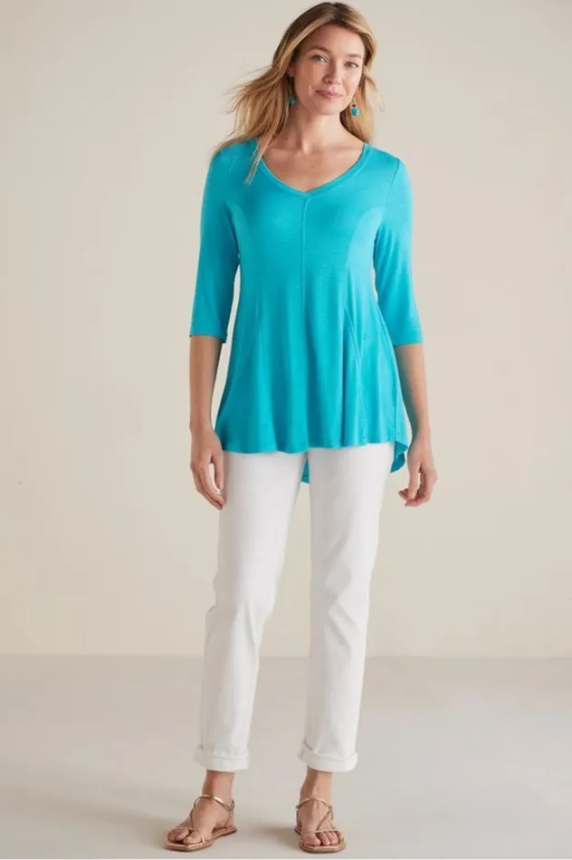 Women Amelia ALine Tunic White Soft Surroundings Tops Women Amelia ALine Tunic White Soft Surroundings Tops