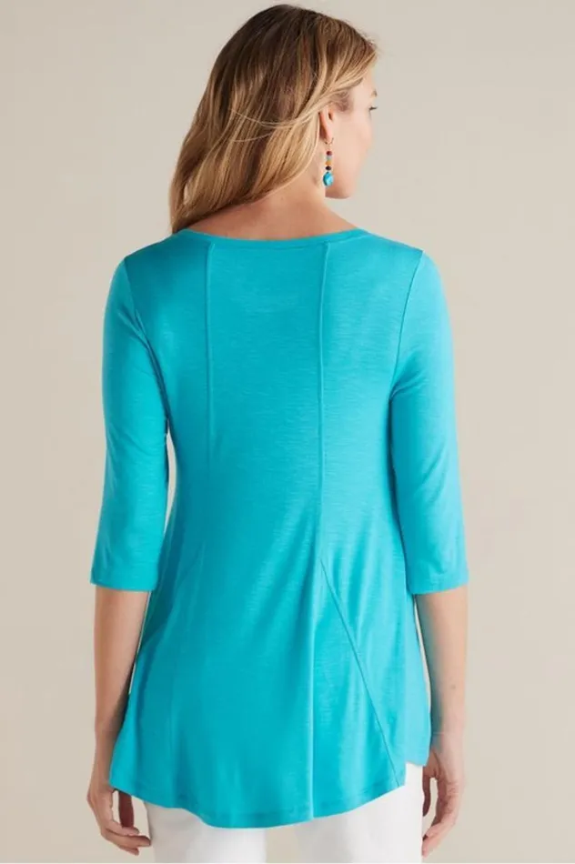 Women Amelia ALine Tunic White Soft Surroundings Tops Women Amelia ALine Tunic White Soft Surroundings Tops