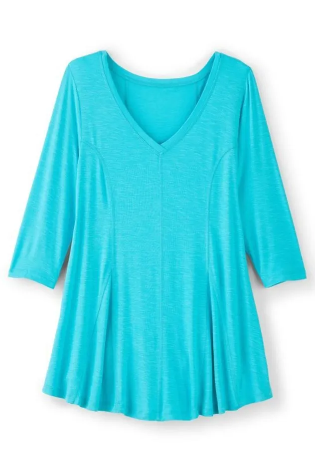 Women Amelia ALine Tunic White Soft Surroundings Tops Women Amelia ALine Tunic White Soft Surroundings Tops