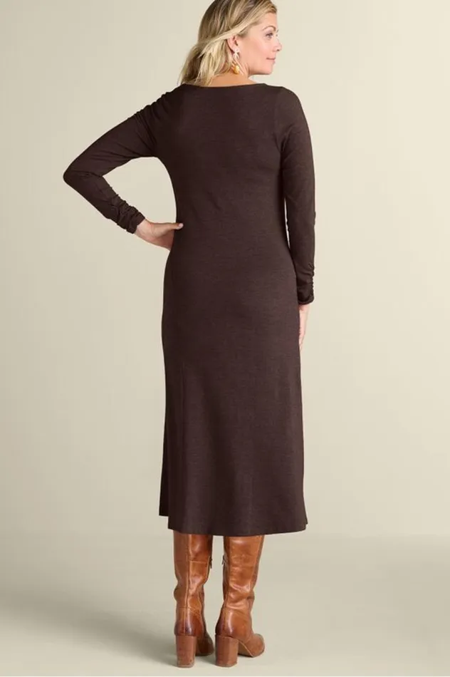 Women Annette Dress Espresso Heather Soft Surroundings Dresses Women Annette Dress Espresso Heather Soft Surroundings Dresses