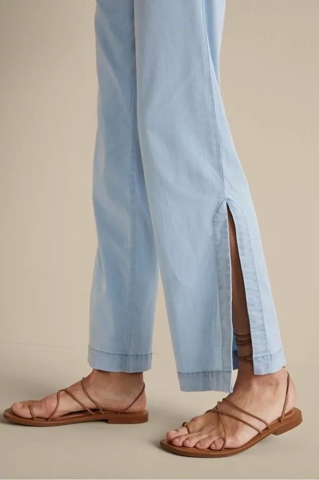 Women Arcadia Wide Leg Pants Light Chambray Soft Surroundings Pants Women Arcadia Wide Leg Pants Light Chambray Soft Surroundings Pants