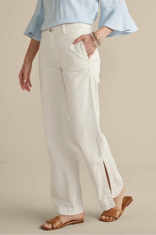 Women Arcadia Wide Leg Pants Light Chambray Soft Surroundings Pants Women Arcadia Wide Leg Pants Light Chambray Soft Surroundings Pants