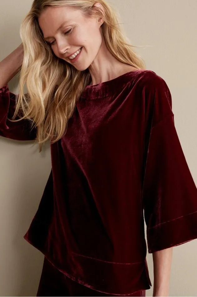 Women Aria Velvet Top Ombre Foliagegreen Soft Surroundings Tops Women Aria Velvet Top Ombre Foliagegreen Soft Surroundings Tops