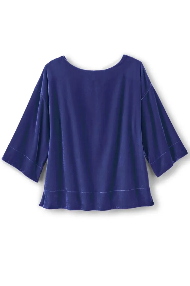 Women Aria Velvet Top Ombre Foliagegreen Soft Surroundings Tops Women Aria Velvet Top Ombre Foliagegreen Soft Surroundings Tops