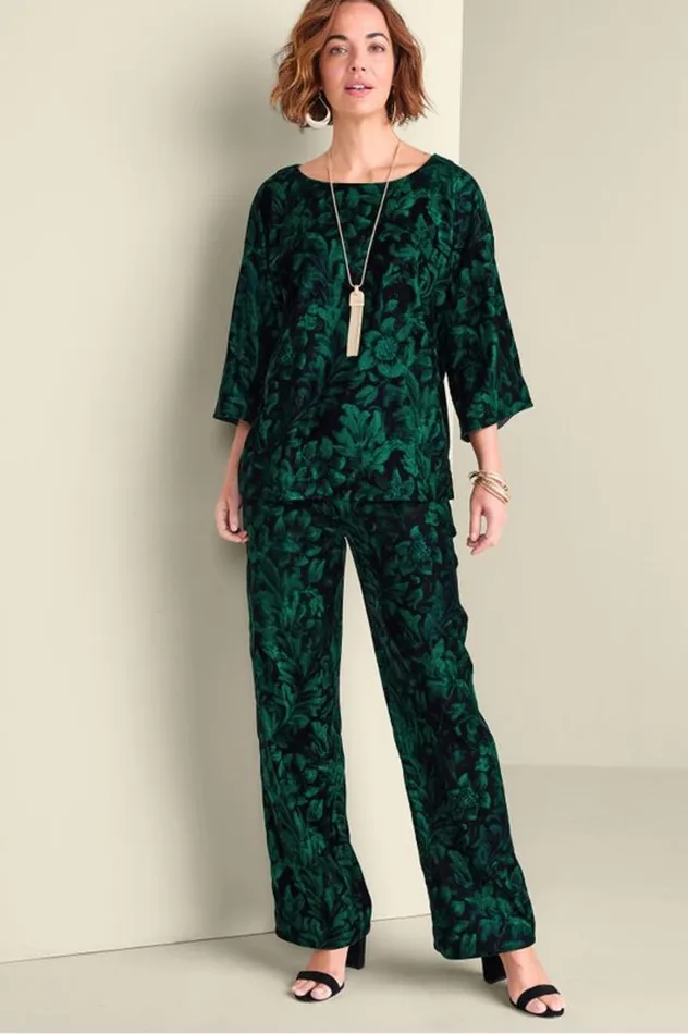 Women Aria Velvet Top Ombre Foliagegreen Soft Surroundings Tops Women Aria Velvet Top Ombre Foliagegreen Soft Surroundings Tops