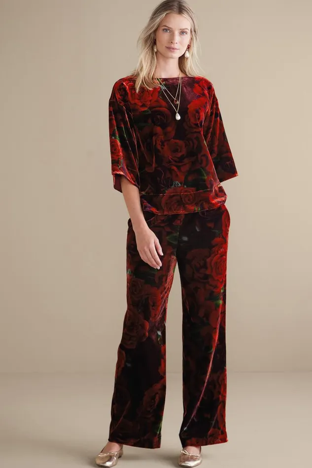 Women Aria Velvet Top Ombre Foliagegreen Soft Surroundings Tops Women Aria Velvet Top Ombre Foliagegreen Soft Surroundings Tops