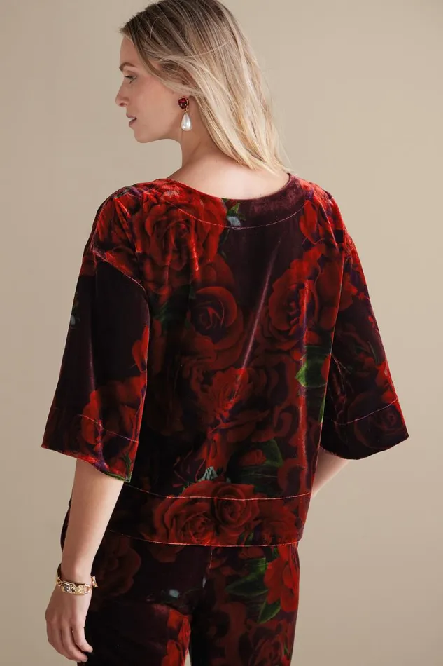 Women Aria Velvet Top Ombre Foliagegreen Soft Surroundings Tops Women Aria Velvet Top Ombre Foliagegreen Soft Surroundings Tops