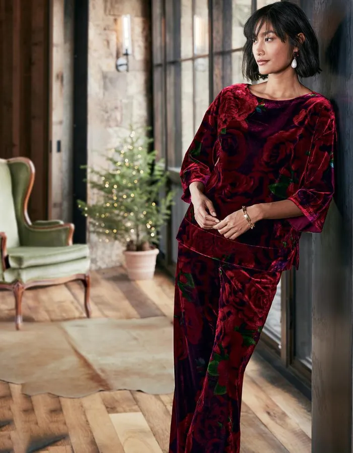 Women Aria Velvet Top Ombre Foliagegreen Soft Surroundings Tops Women Aria Velvet Top Ombre Foliagegreen Soft Surroundings Tops