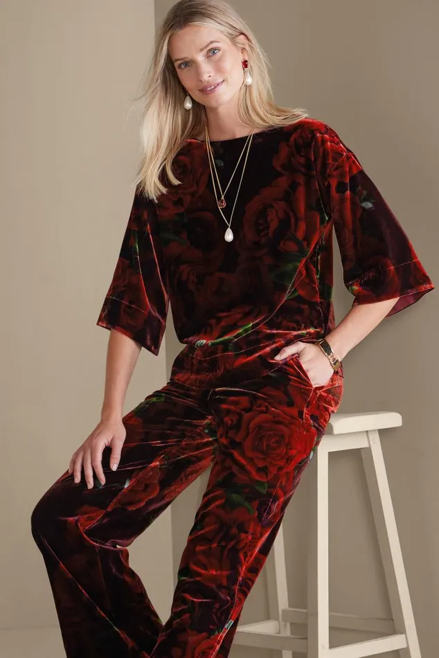 Women Aria Velvet Top Ombre Foliagegreen Soft Surroundings Tops Women Aria Velvet Top Ombre Foliagegreen Soft Surroundings Tops