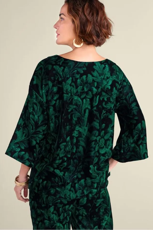 Women Aria Velvet Top Ombre Foliagegreen Soft Surroundings Tops Women Aria Velvet Top Ombre Foliagegreen Soft Surroundings Tops