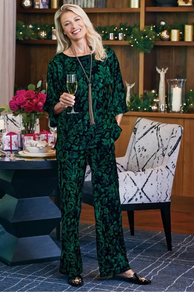 Women Aria Velvet Top Ombre Foliagegreen Soft Surroundings Tops Women Aria Velvet Top Ombre Foliagegreen Soft Surroundings Tops