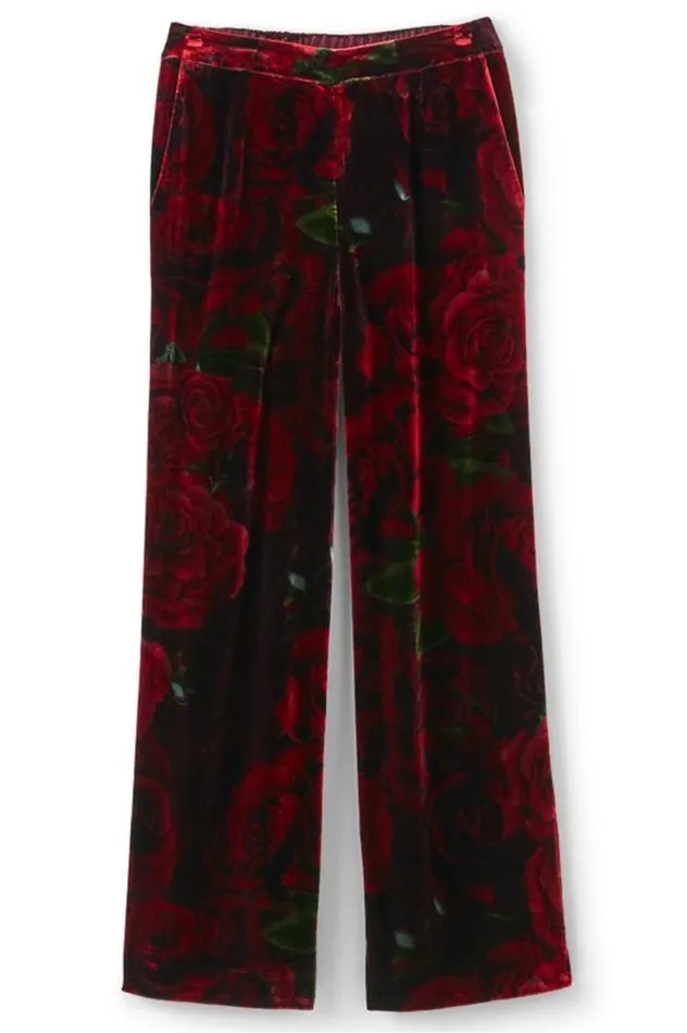 Women Aria Velvet Wide Leg Pants Cabernet Soft Surroundings Pants Women Aria Velvet Wide Leg Pants Cabernet Soft Surroundings Pants