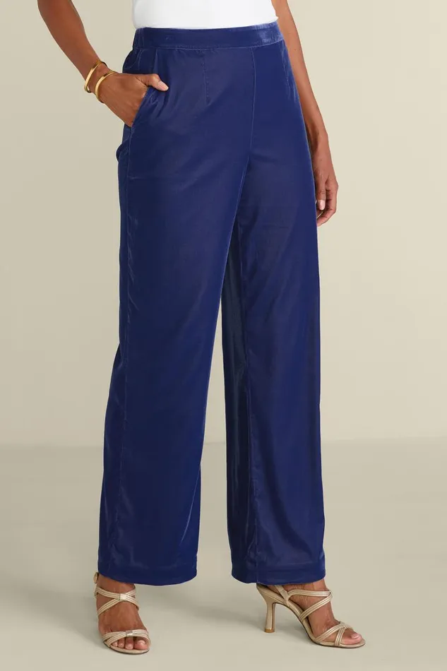 Women Aria Velvet Wide Leg Pants Cabernet Soft Surroundings Pants Women Aria Velvet Wide Leg Pants Cabernet Soft Surroundings Pants