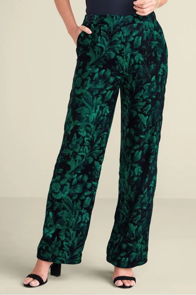 Women Aria Velvet Wide Leg Pants Cabernet Soft Surroundings Pants Women Aria Velvet Wide Leg Pants Cabernet Soft Surroundings Pants