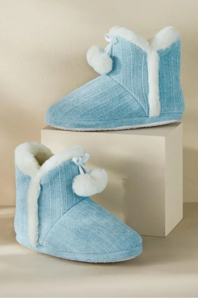 Women Ashlyn Cabled Bootie Slippers Blue Soft Surroundings Shoes Women Ashlyn Cabled Bootie Slippers Blue Soft Surroundings Shoes